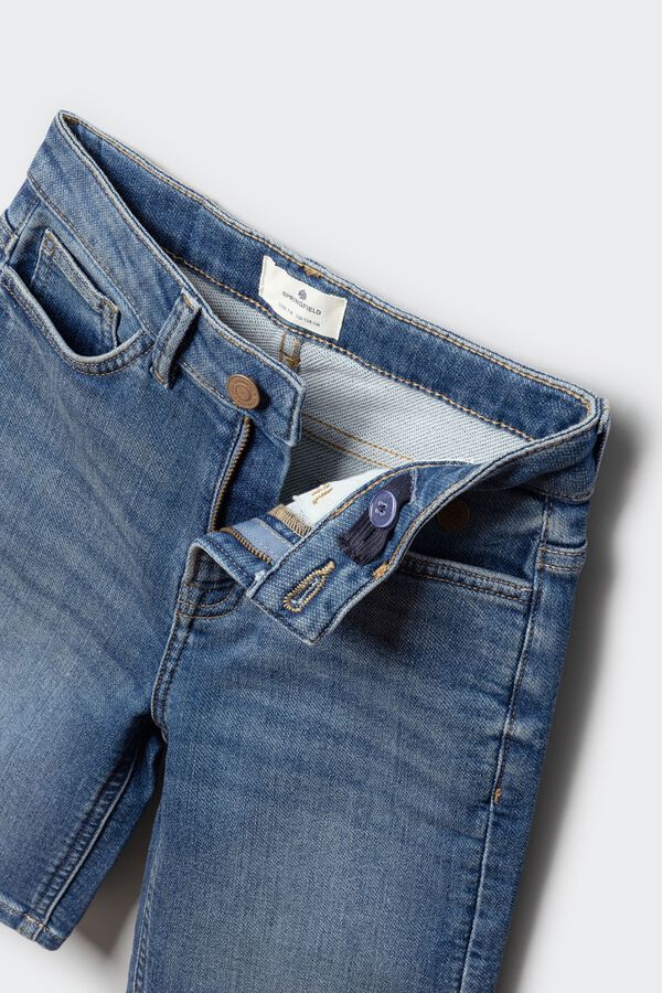 Springfield Kids Bermuda vaquera slim knit ni&ntilde;o azul