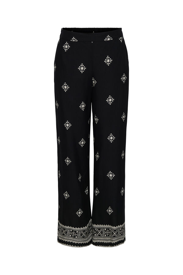 JDY Pantal&oacute;n largo ancho negro