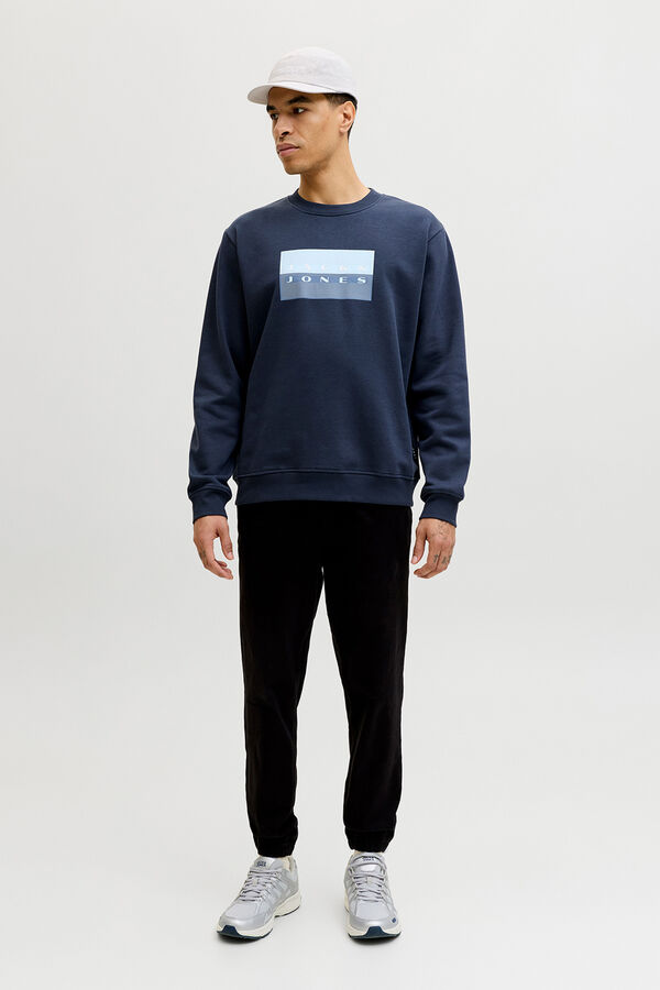Jack & Jones Basic logo sweatshirt bleu
