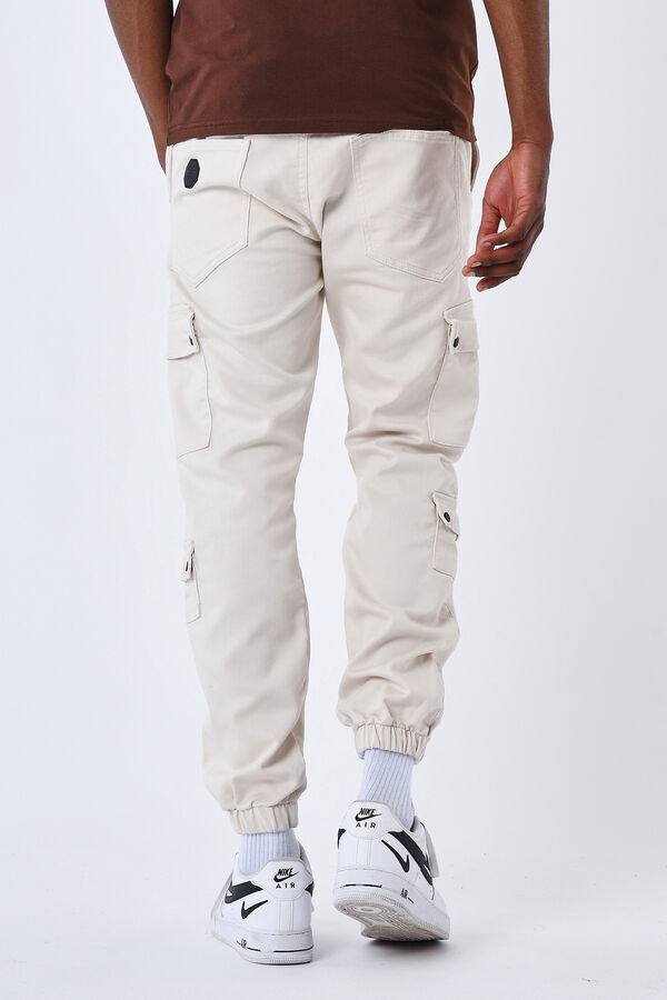 Project X Paris PANTAL&Oacute;N CARGO MULTI BOLSILLOS marfil