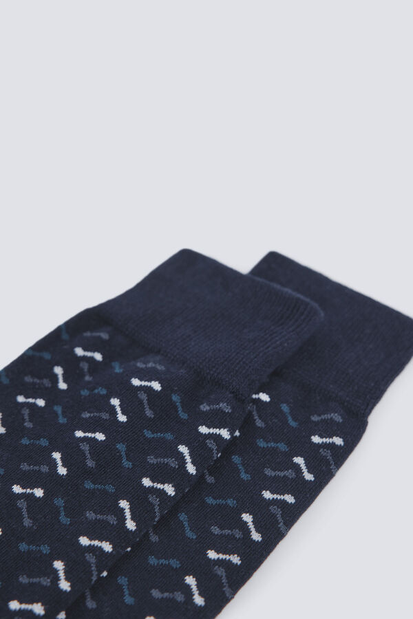 Springfield Calcet&iacute;n largo microbordados azul