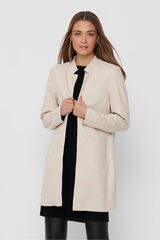 Only Sobretudo de camur&ccedil;a castanho