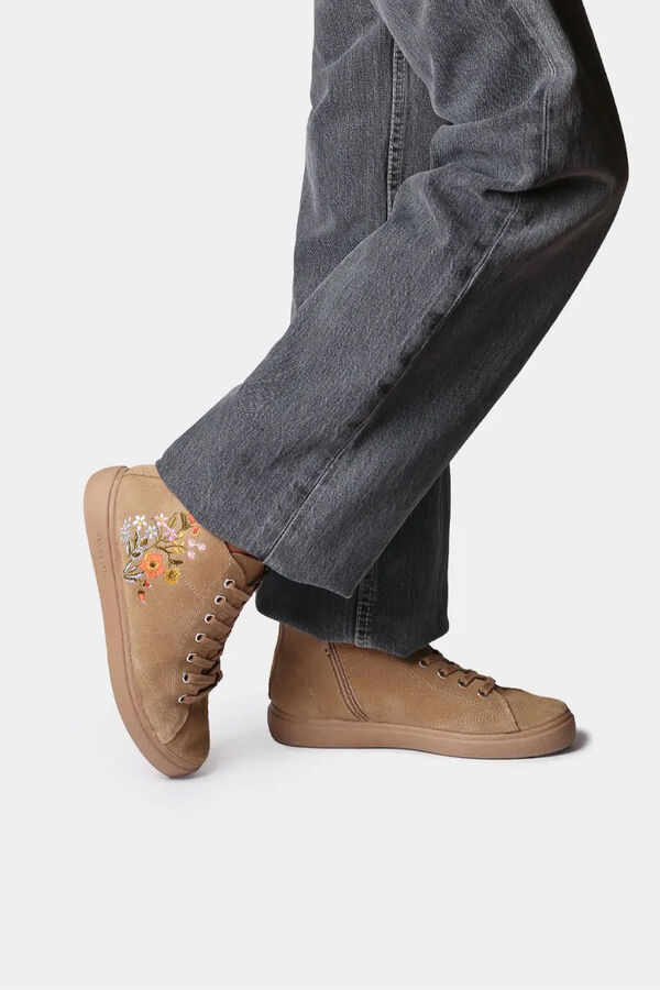 Toni Pons Ankle boot with floral details brown