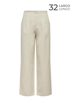 Springfield Wide leg suit trousers medium beige