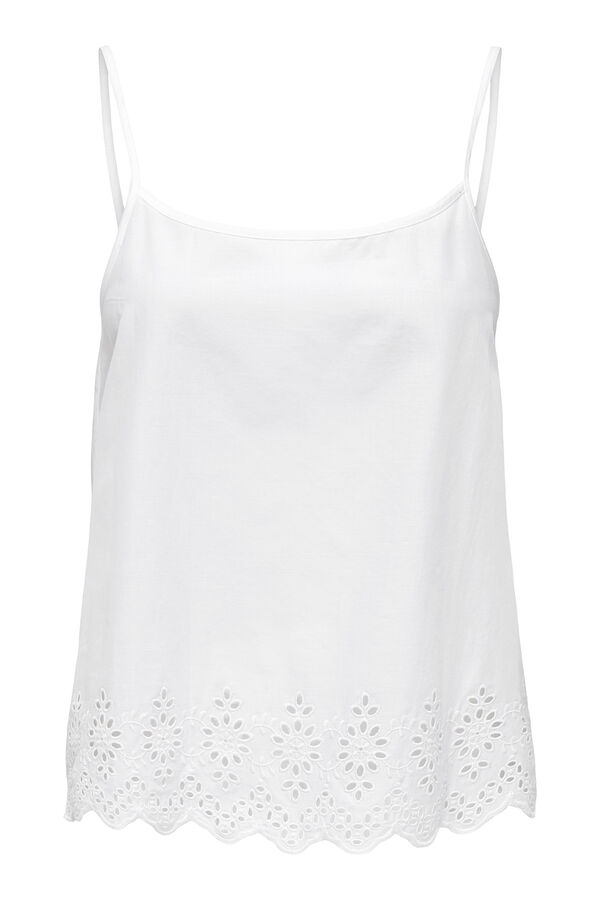 Only Blusa de al&ccedil;as com regular fit branco