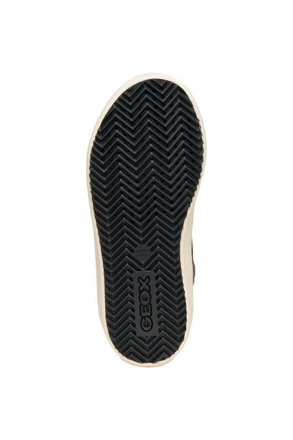 Geox Leather‑effect trainers gris