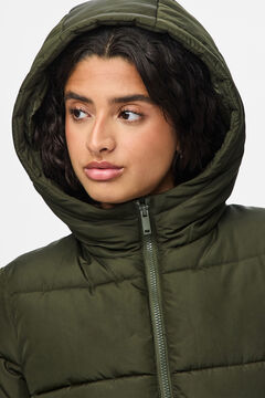 Pieces Puffer short coat with hood