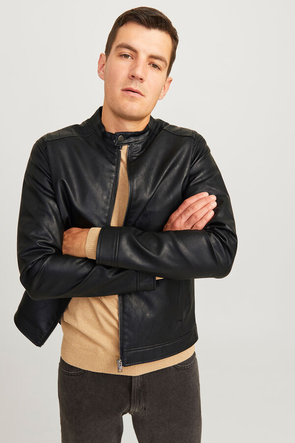 JJ REBEL Blus&atilde;o efeito pele preto