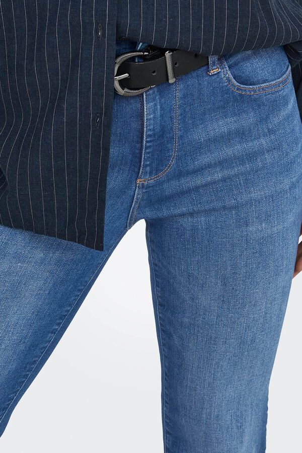 Only Mid-rise straight jeans blue