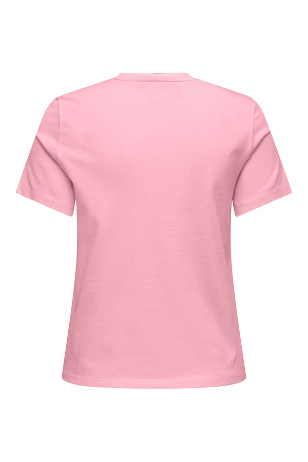 Only Front drawing T-shirt pink