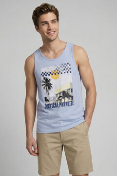 JJ REBEL Printed vest top