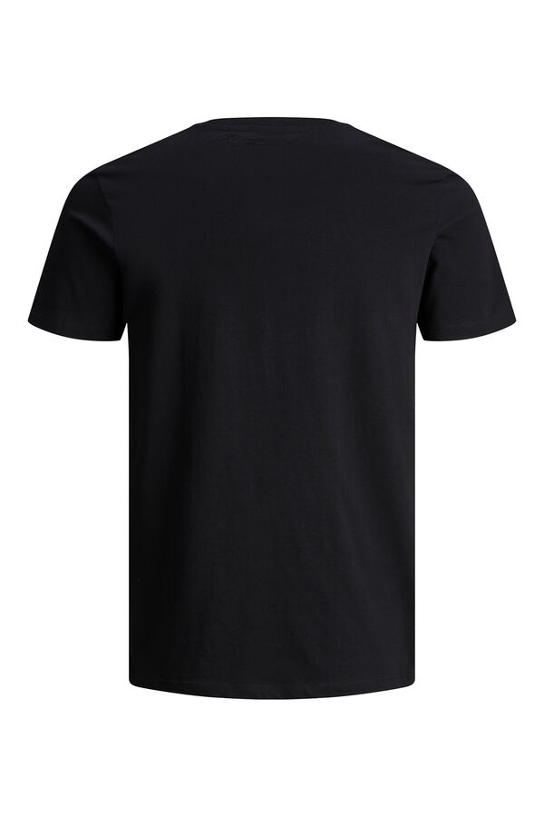 Jack & Jones Cotton slim fit icon logo T-shirt black