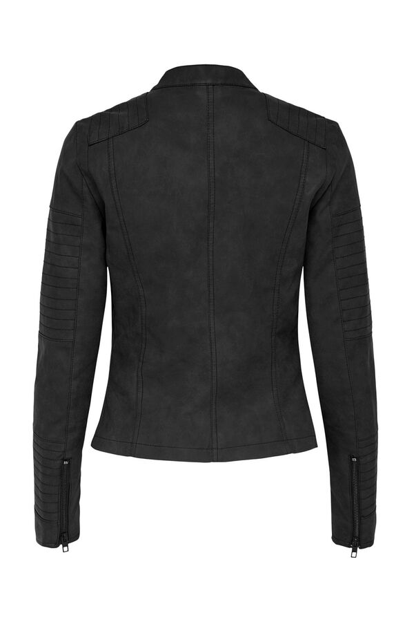 Springfield Biker jacket with zip fastening black