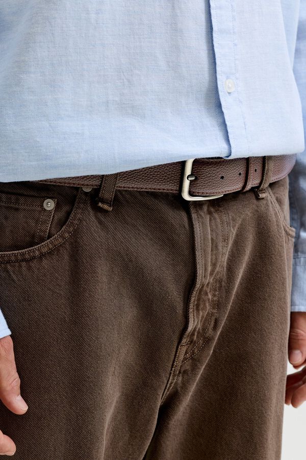 Jack & Jones Faux leather belt brown