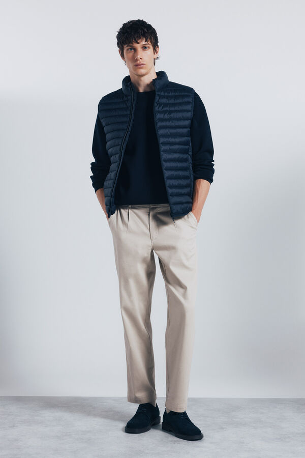 Springfield Quilted gilet blue