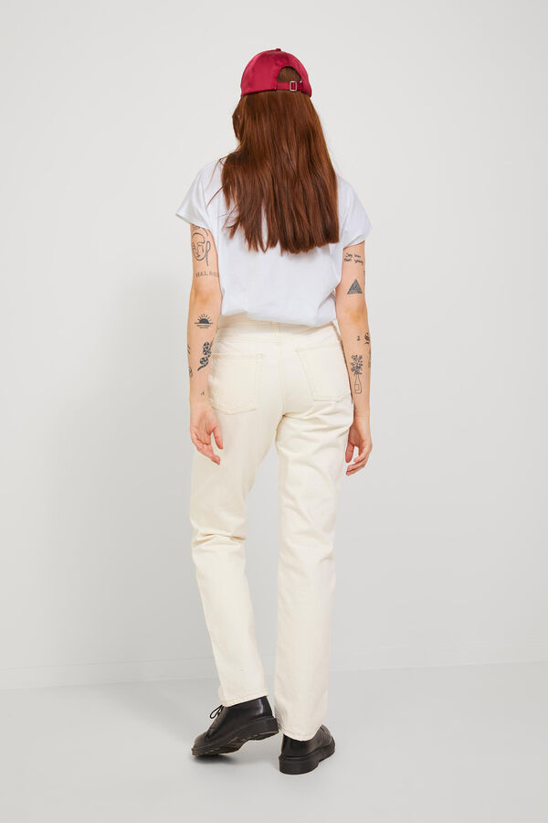 Springfield T-Shirt Oversize-Passform kurzärmelig blanco