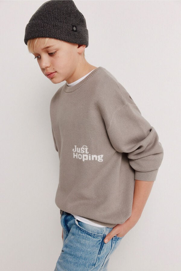 Springfield Kids Jersey "Just Hopping" ni&ntilde;o. gris