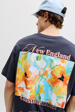 Jack & Jones T-shirt loose em algod&atilde;o