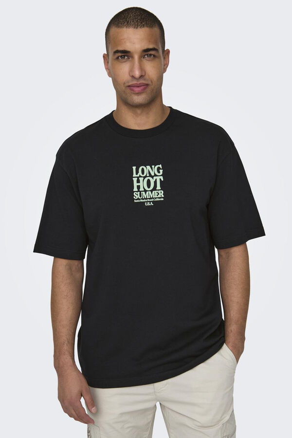 Springfield T-Shirt Aufschrift schwarz