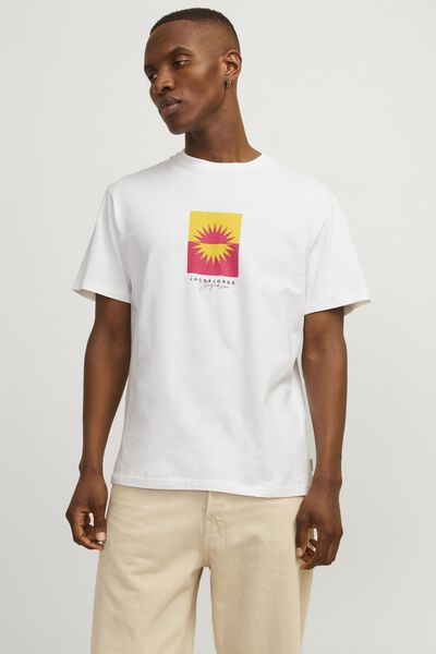 Springfield Relaxed fit cotton T-shirt white