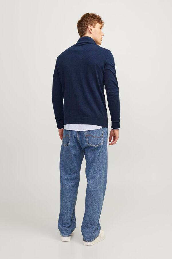 Jack & Jones Camisola fecho-&eacute;clair azul