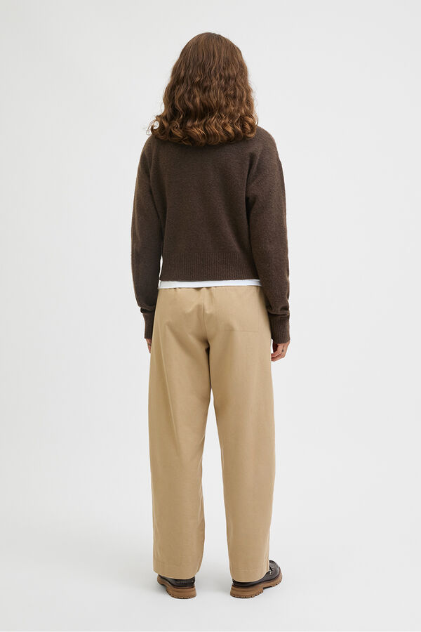 Jack & Jones Jersey-Knit cardigan with buttons nude