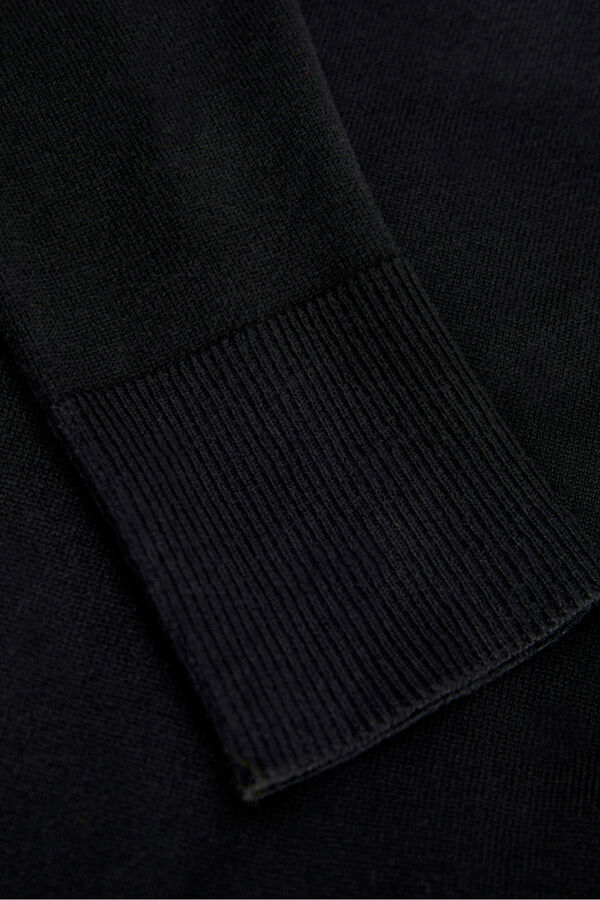 Jack & Jones Su&eacute;ter de malha slim fit preto