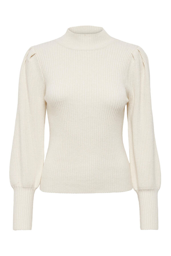Springfield Mock turtleneck jersey-knit jumper white