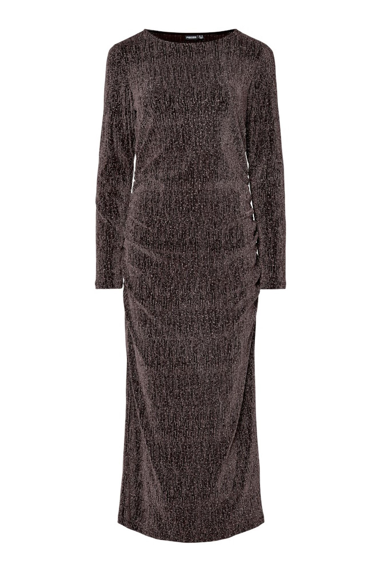 Pieces Vestido midi lurex