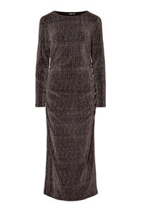 Pieces Vestido midi lurex