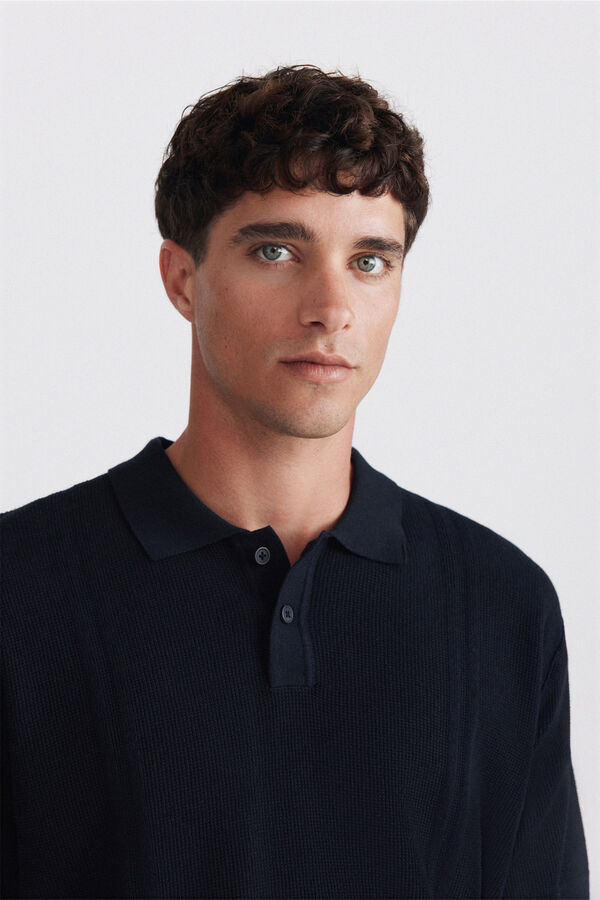 Springfield Basic structure polo shirt blue