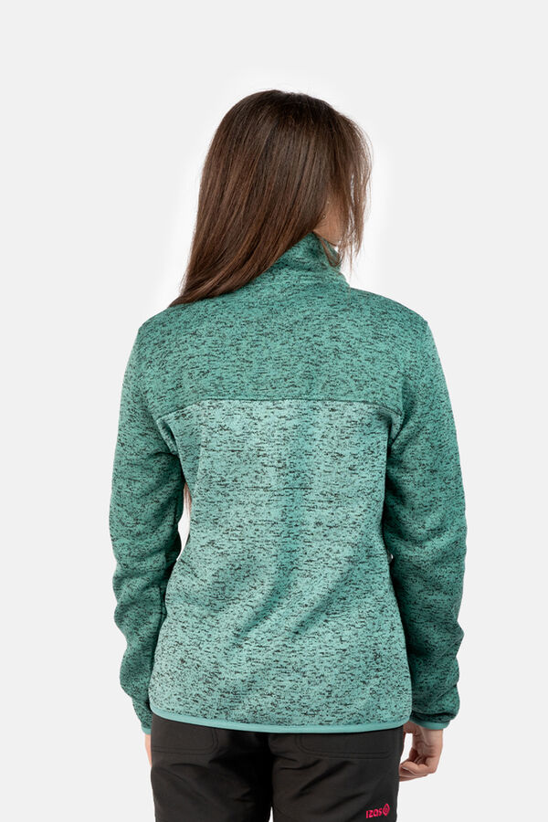 Springfield IZAS jersey-knit fleece jacket zelena