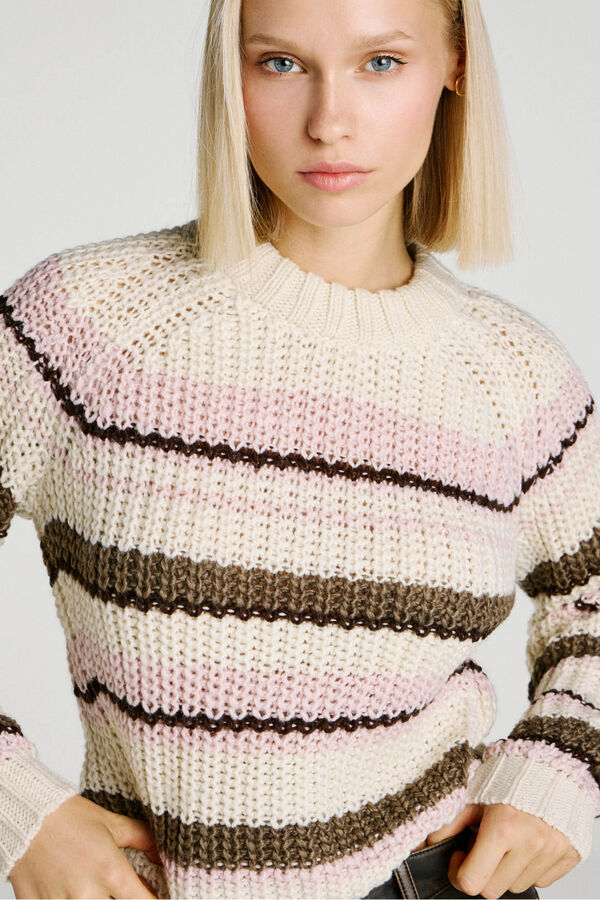 Jack & Jones Jersey rayas multicolor marfil