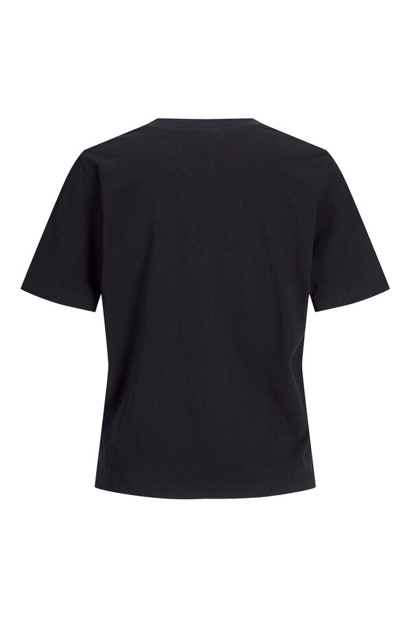 Jack & Jones Camiseta cuello pico negro