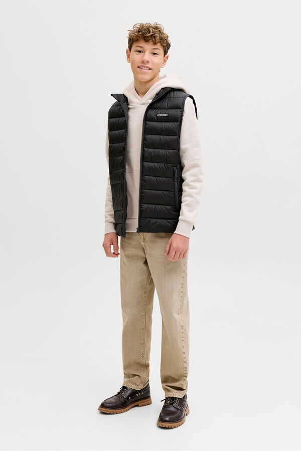 Jack & Jones Junior  Logo padded gilet black