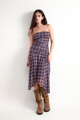 Balmohk Vestido midi bandeau morado/lila