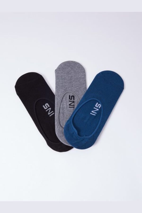 Inside Pack of 3 Pinki socks printed