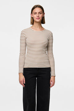 Pieces T-shirt riscas manga comprida