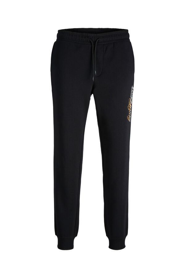 Jack & Jones PLUS Drawstring regular trousers noir