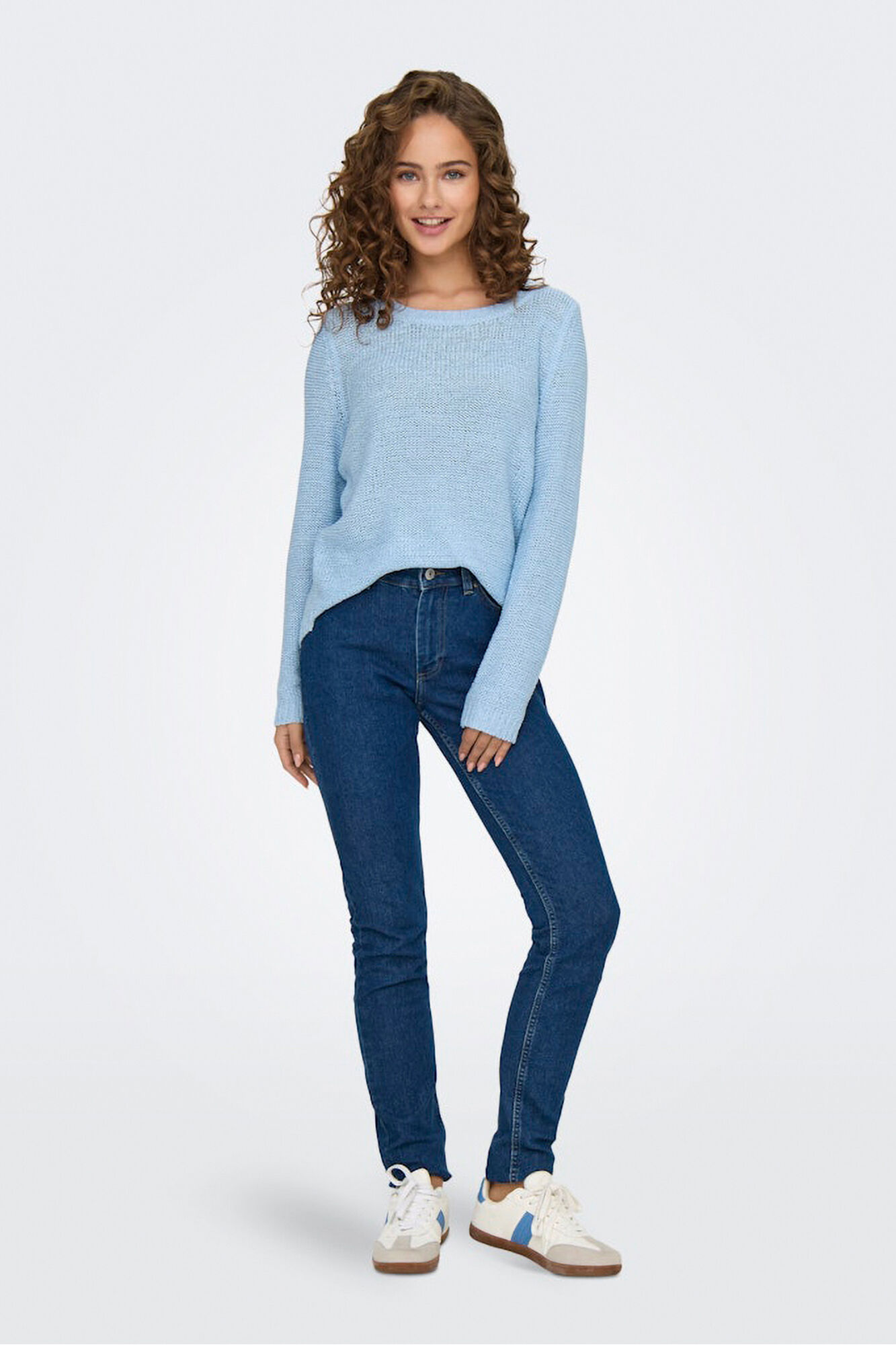 Only Jersey de cuello redondo