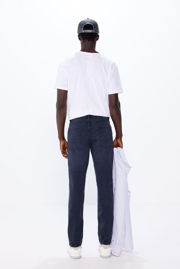 Springfield Slim fit coloured trousers blue