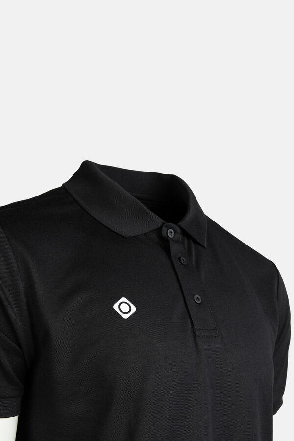 Izas Lille for men buttons down polo shirt black
