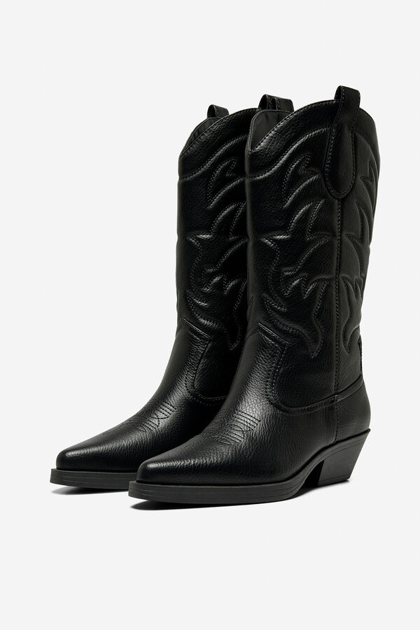 Only Cowboy boot noir