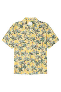 Springfield print viscose short sleeve shirt