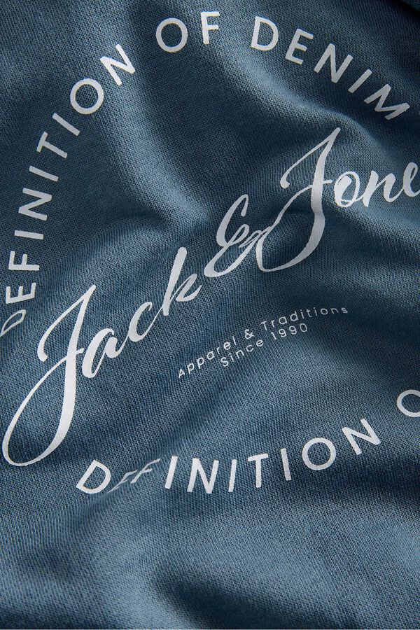 Jack & Jones Junior Sudadera con capucha felpa gris