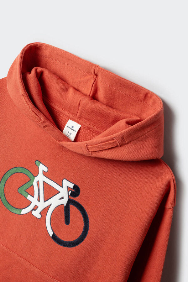 Springfield Kids Sudadera bici tricolor ni&ntilde;o rojo