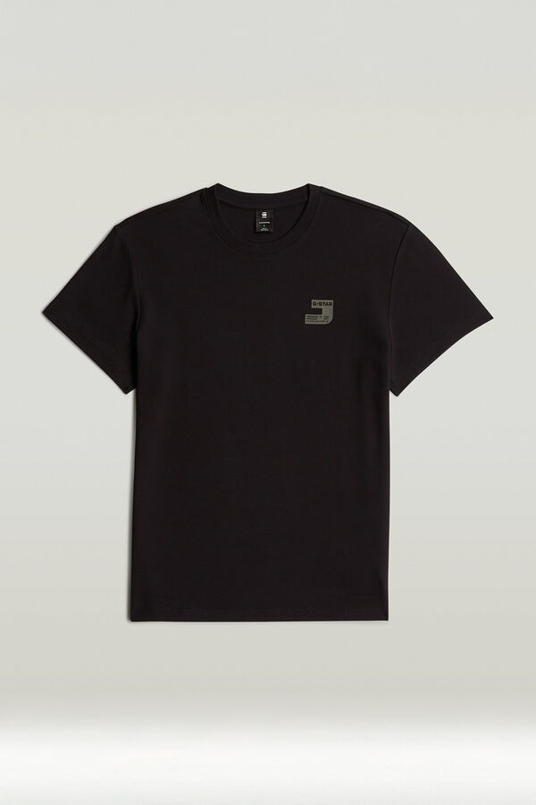 G-STAR Camiseta de manga corta y corte recto negro