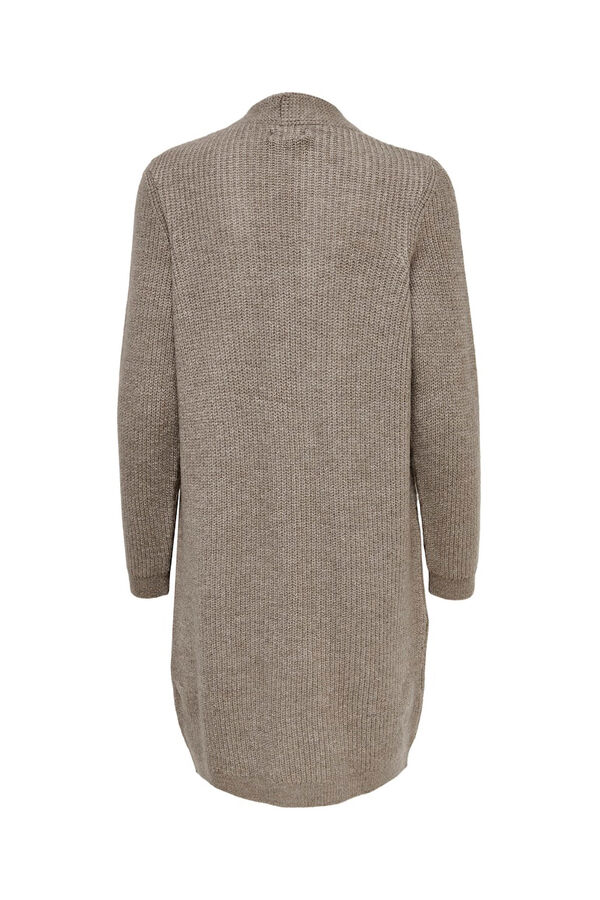 Only Midi cardigan with pockets nude