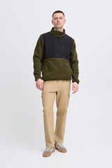 Blend Sudadera cuello alto kaki