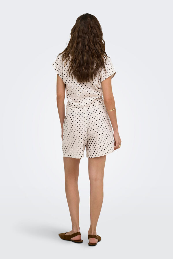 Only Short de lunares beige